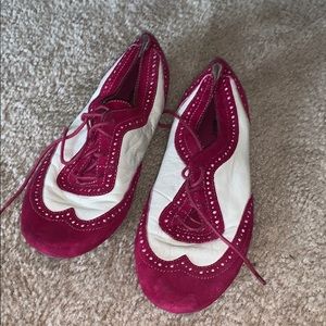 Hush Puppies Oxford style leather and suede shoes